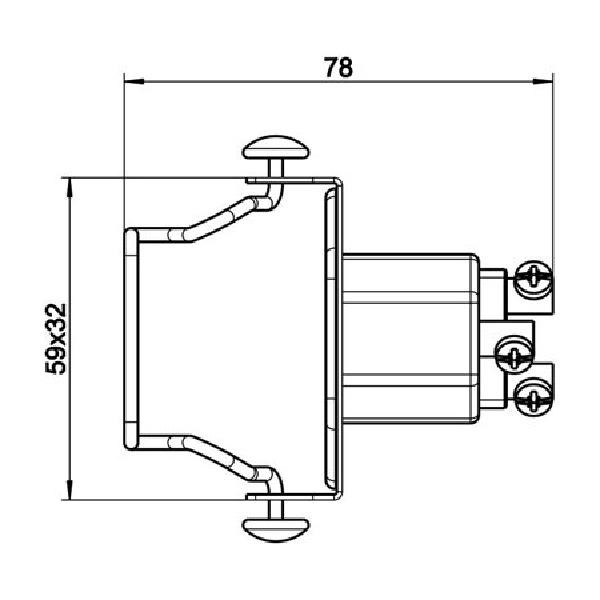  KALTHOFF Metall Heißgeräte Einbaustecker Bügel Buchsenkontakt